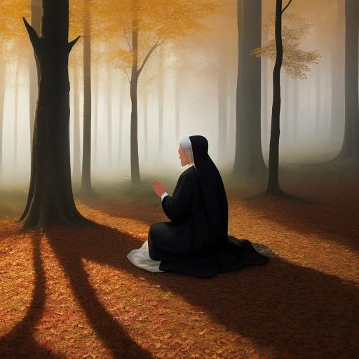 Ethereal Autumn Scene in Impressionist Masterpiece Style