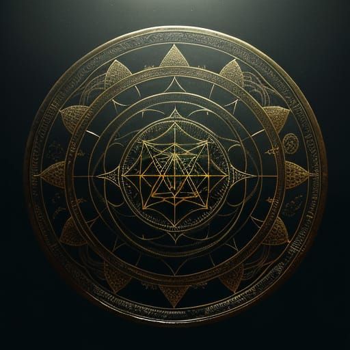 Ethereal Oil Painting of a Sage in Mystical Aura