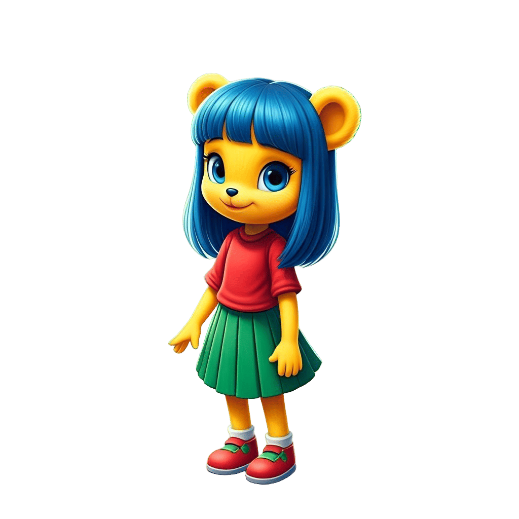 Pooh Bear's Daughter: A Whimsical Forest Scene