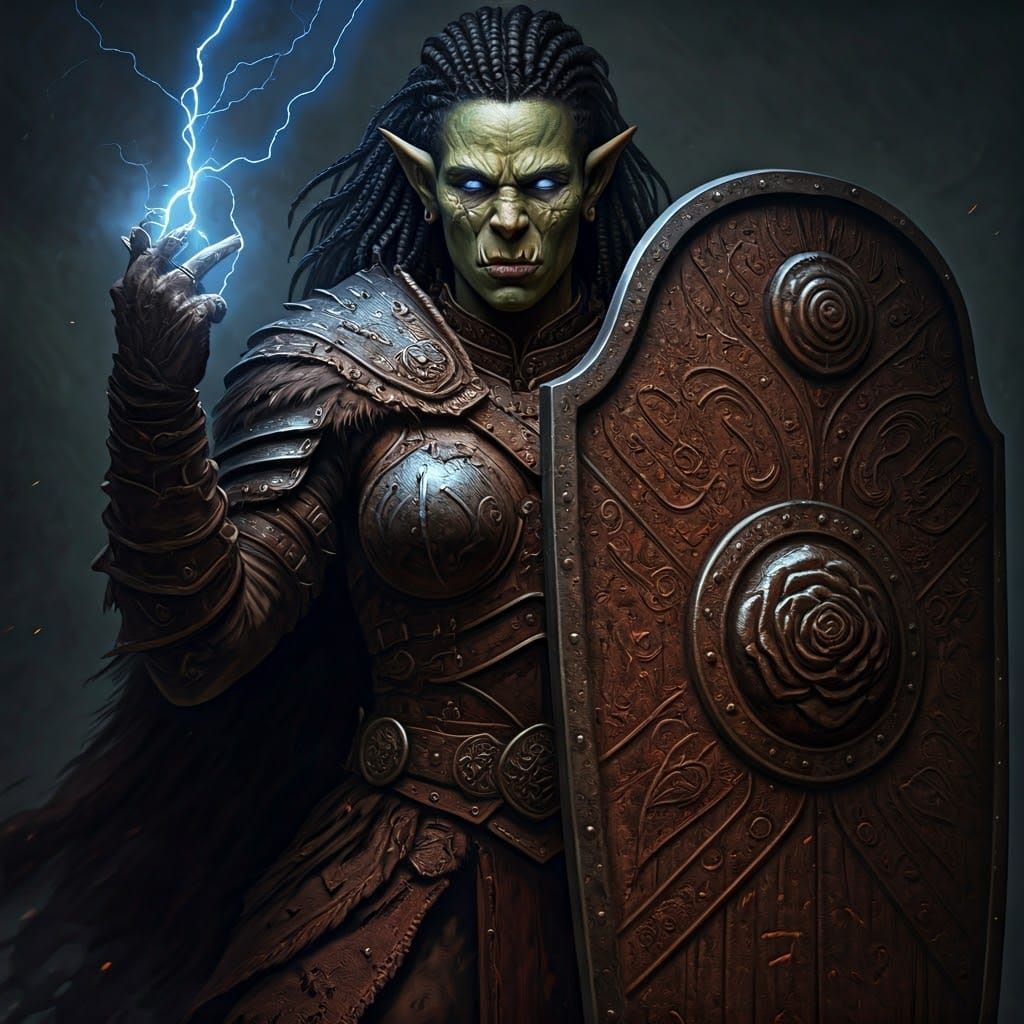 Half Orc Sorcoreress