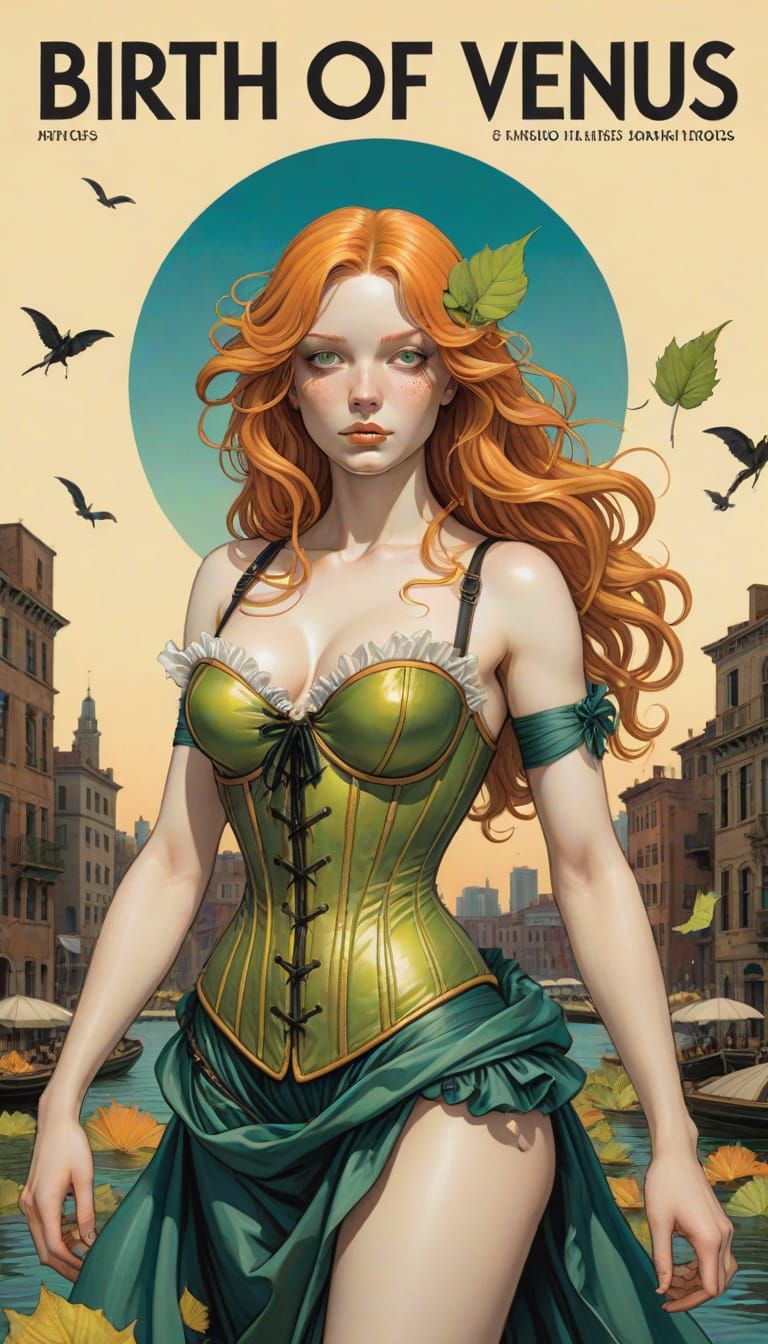 Venus Reborn as Villainous Comic Art