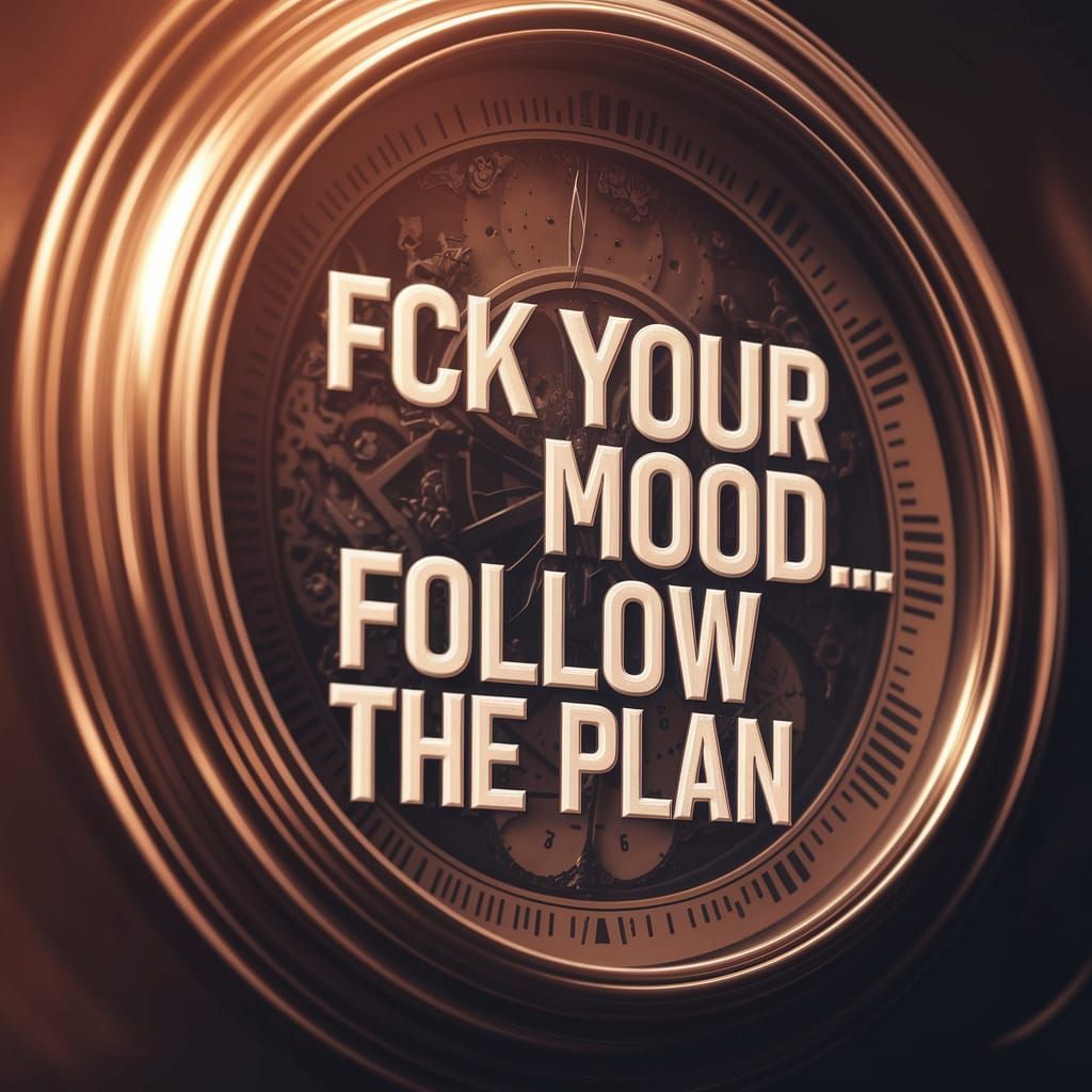 Elegant Inner Clock Design with Bold Typography