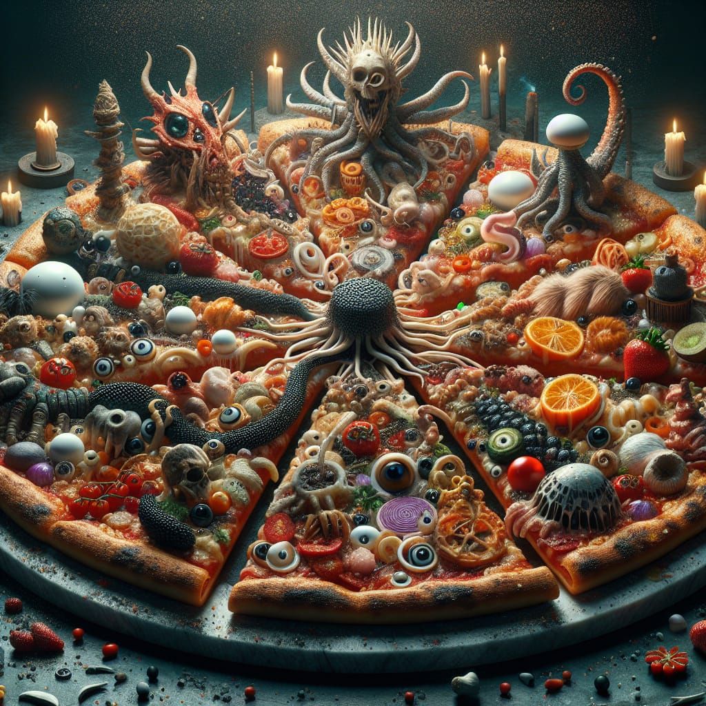 Practice prompts for a cursed pizza challenge