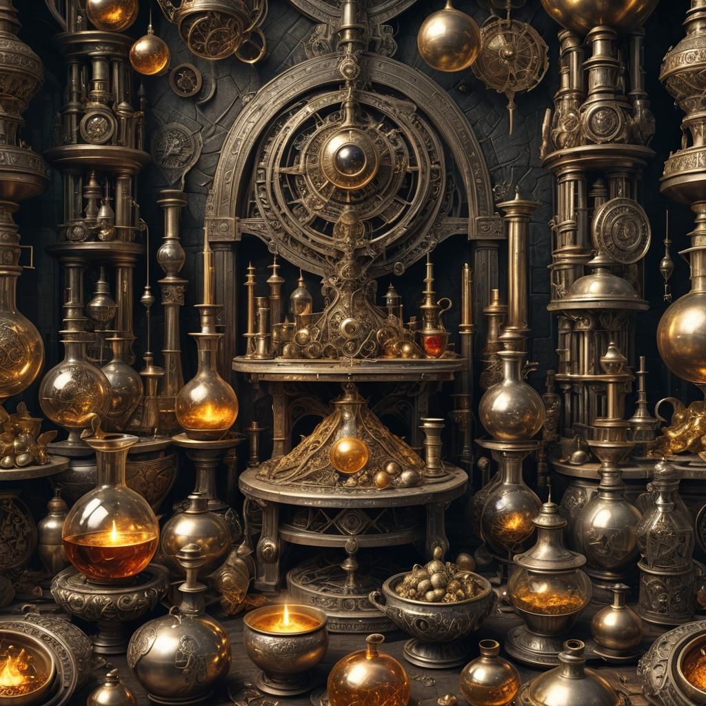 Explore the ancient and medieval world of alchemy through st...