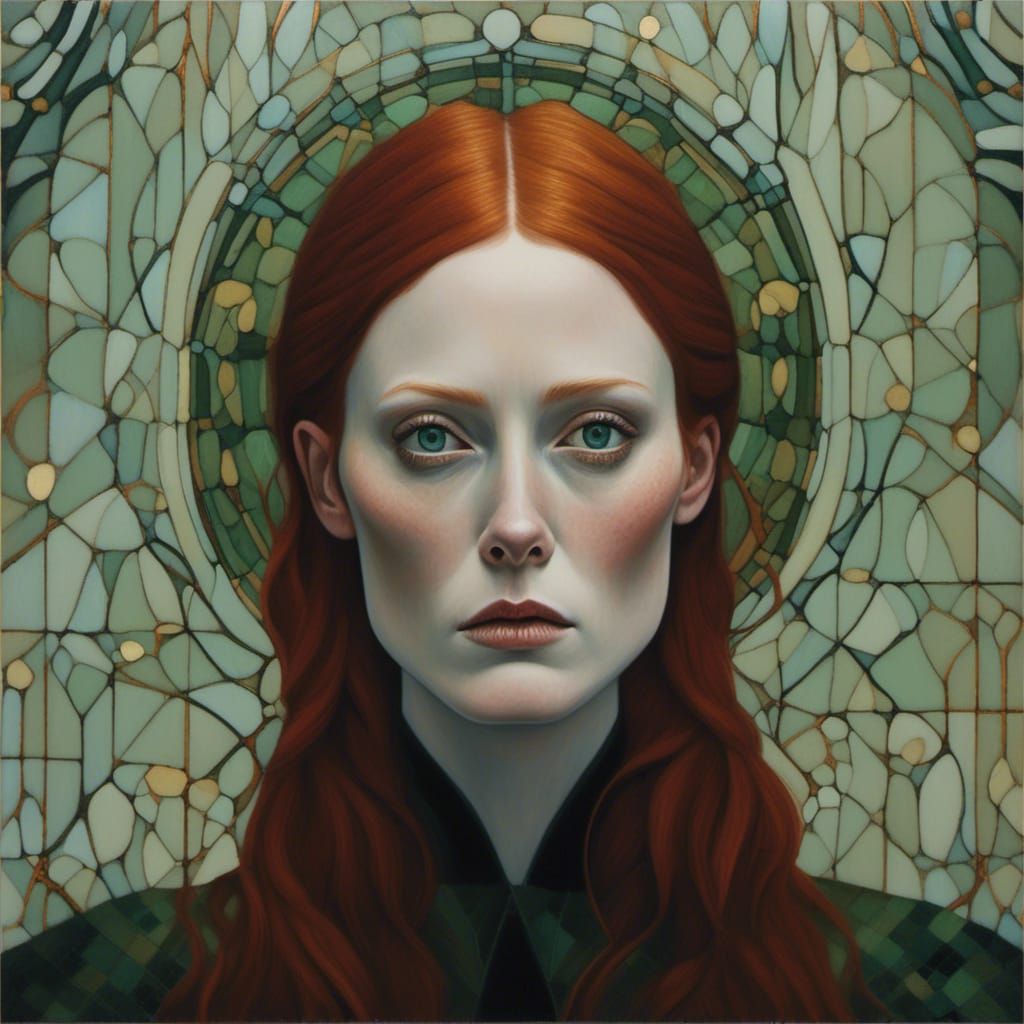 Julian Moore Influence Stain Glass Goddess