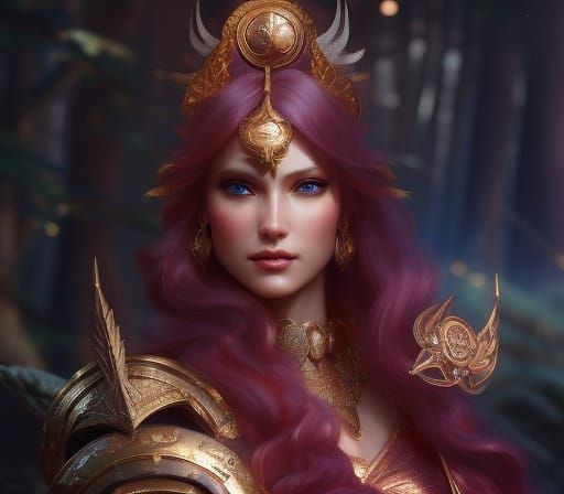 Ethereal Goddess Freyja in Stunning Digital Painting