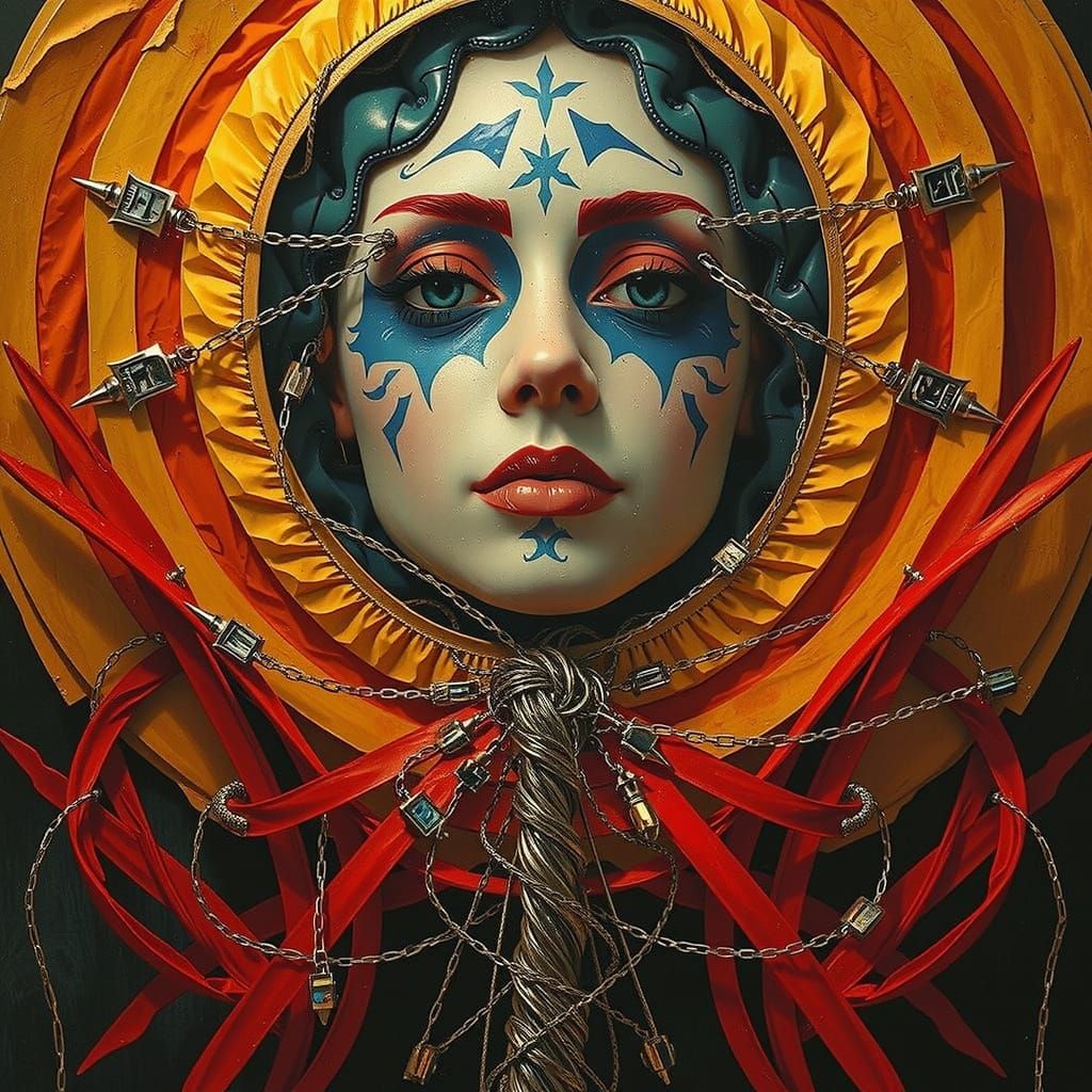 Detailed Expressive Sculpture of Reflected Glory