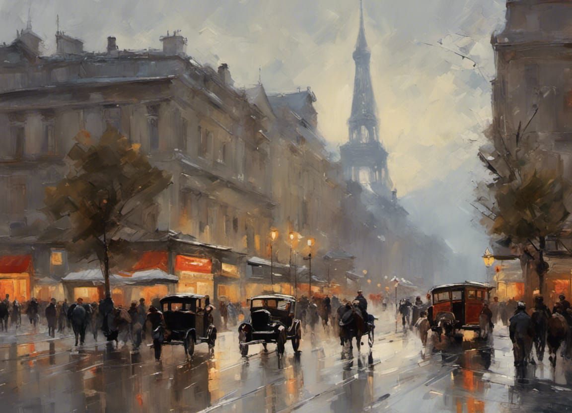 Elegant Shepherd in Old Parisian Style