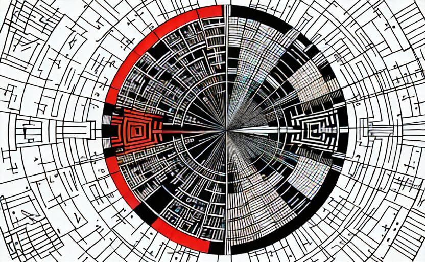 Abstract Graphic Score in Black and White
