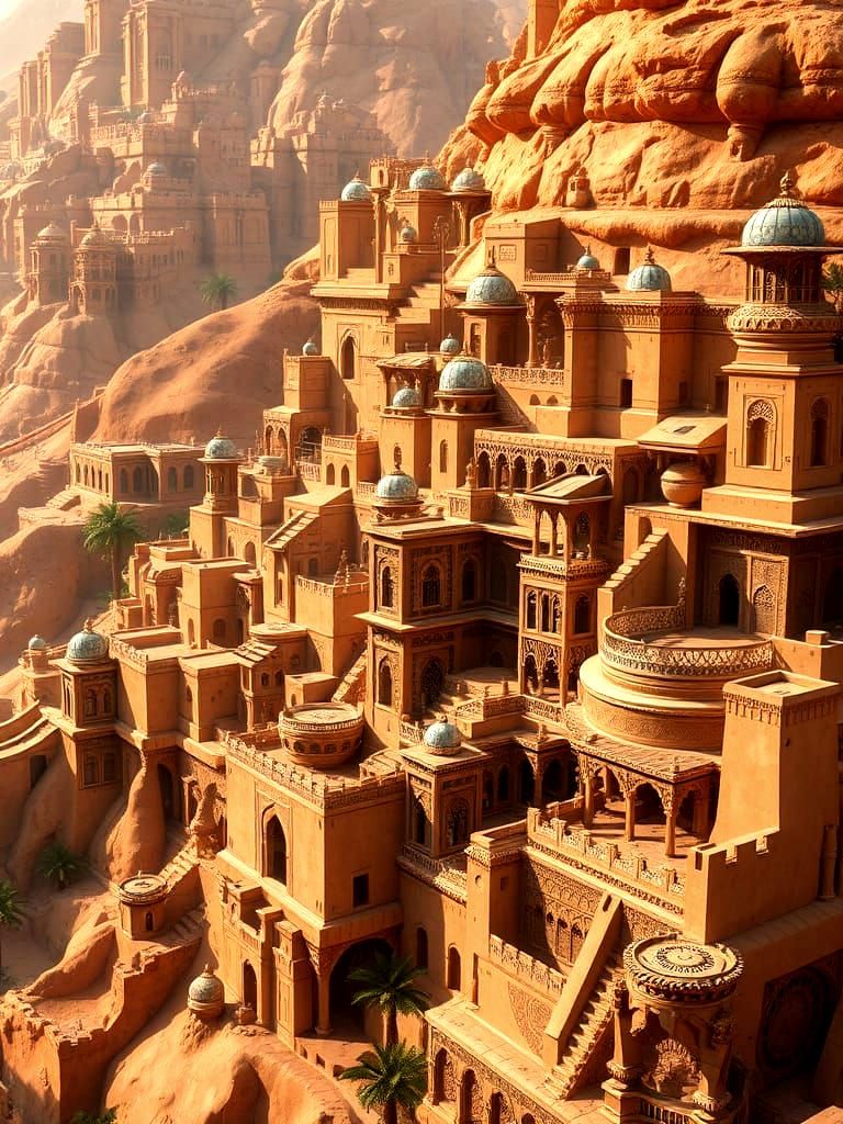 Arabian Fantasy City in Deep Color