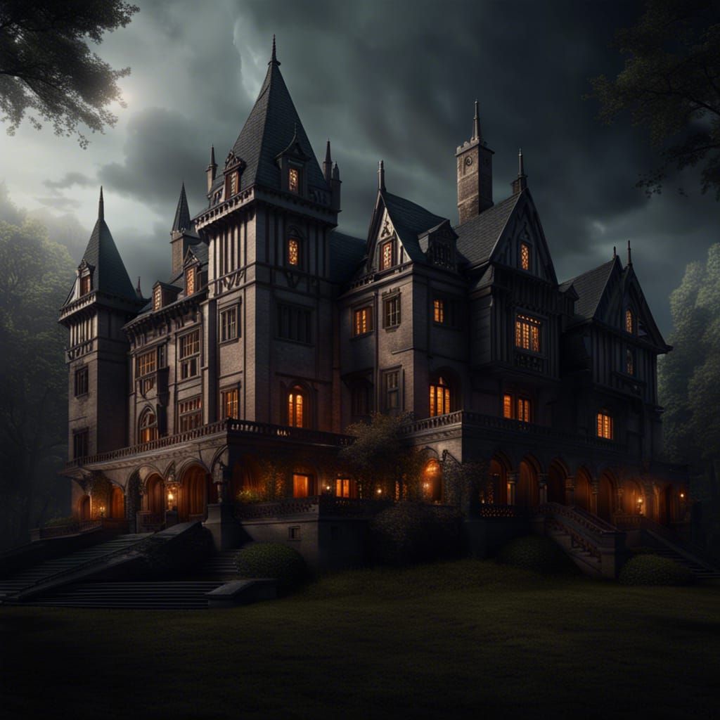 Epic Vampire Castle in a Haunted Hillside