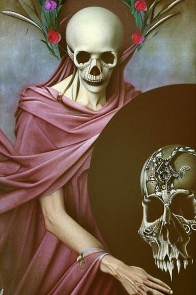 Surreal Madonna of Sorrows in Hyperrealistic Baroque Style