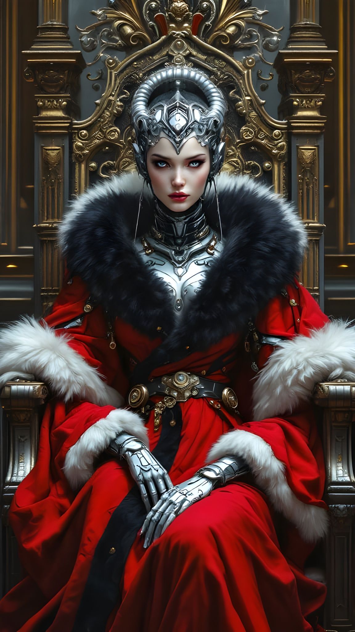 Elegant Steampunk Lady in Regal Splendor