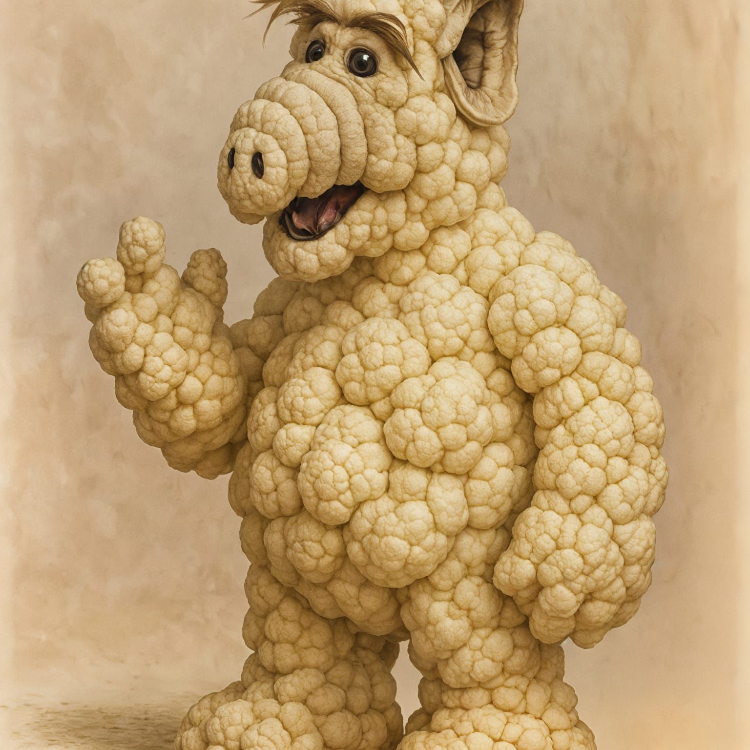 Alf from Melmac with Cauliflower Fur
