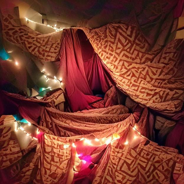 A Dreamy Cozy Retreat in Soft Blanket Fort
