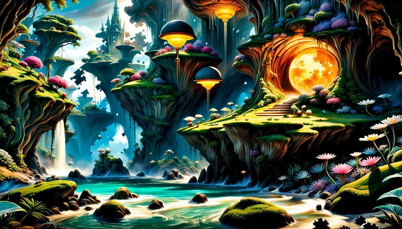 Miniature Masterpiece: Whimsical World of Puzzles and Artist...