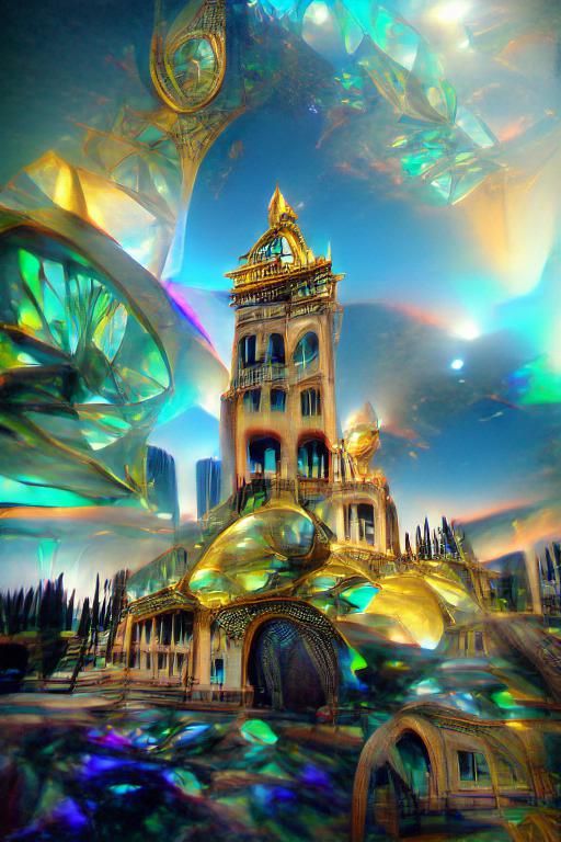 Cosmic Alleria in Art Nouveau Splendor