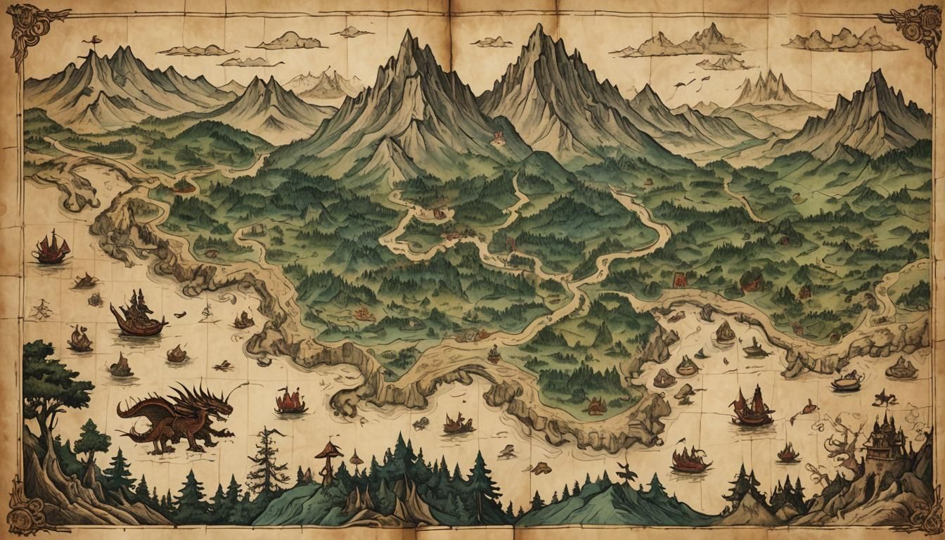 Medieval Treasure Map Unveils Ancient Secrets in Intricate D...
