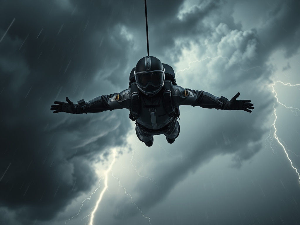 Dramatic Storm Chaser in Freefall