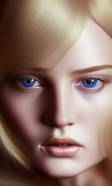 Hyperrealistic Portrait of a Beautiful Swedish Princess in P...