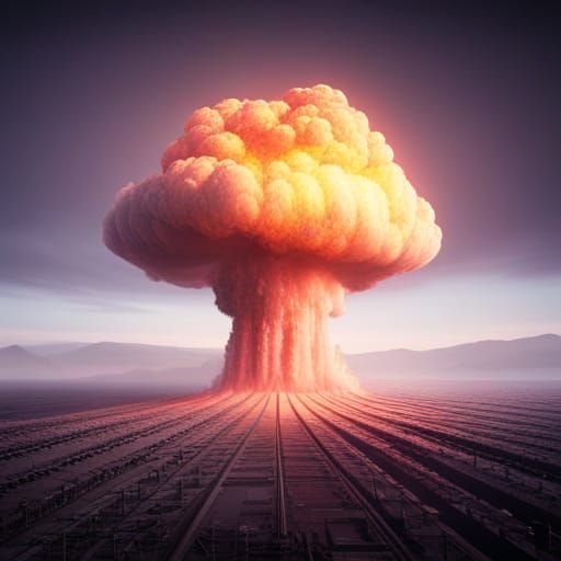Fantastical Nuclear Explosion in Deep Color