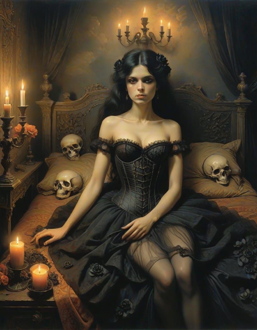 Ethereal Mistress of Midnight Dreams