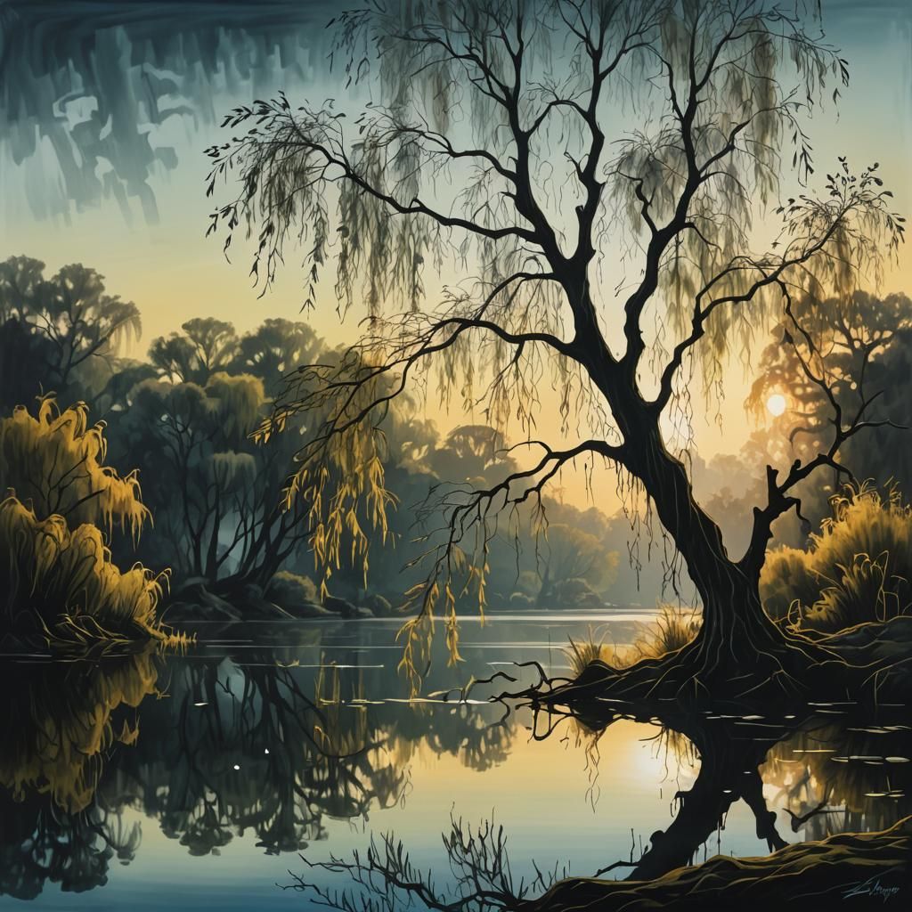 Hyper Realistic Double Exposures of Majestic Lake Landscapes...