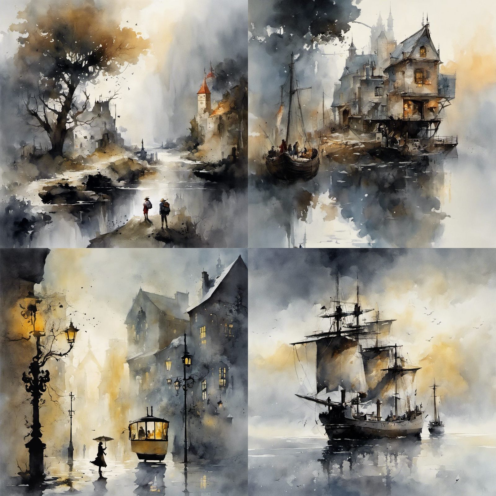 Austere Late 19th-Century Academic Portrait in Oil Paint