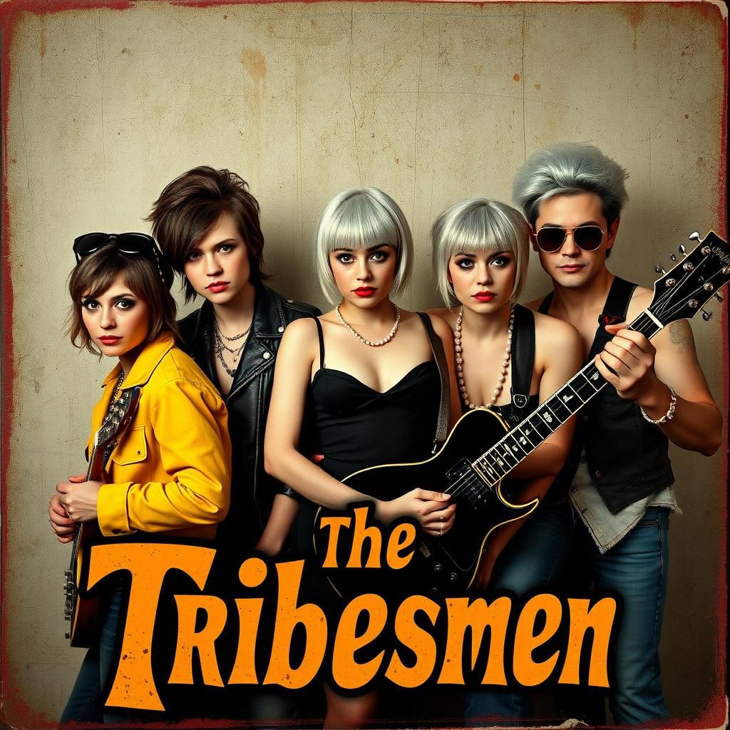 The Tribesmen Garage-Punk Band Portrait in Retro Horror Movi...