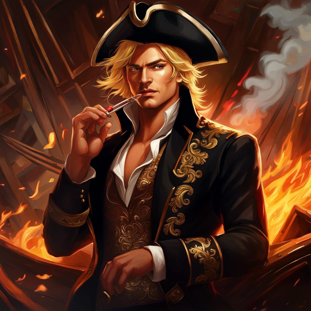 Vinsmoke Sanji but what is he eating