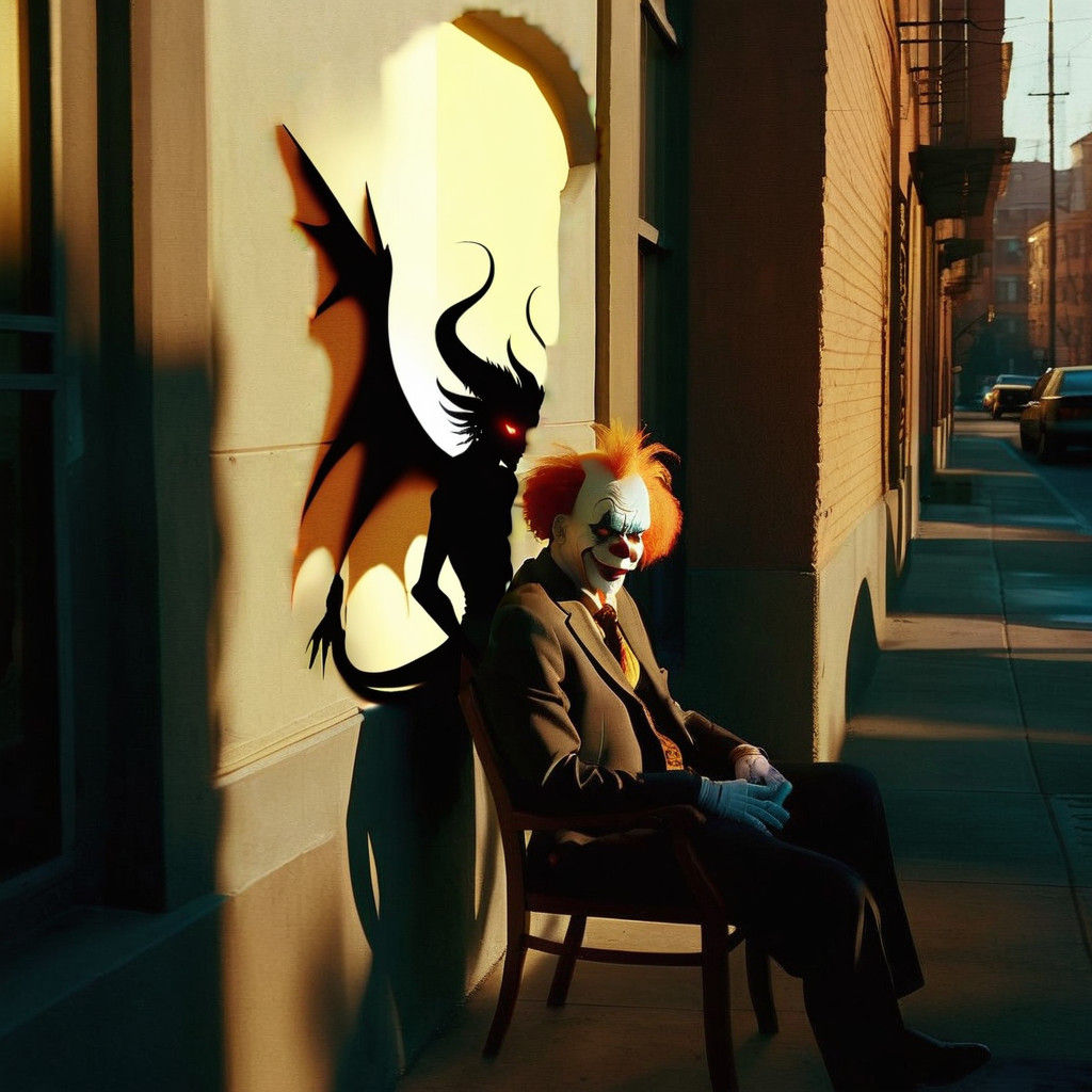 Man Surrounded by Chilling Urban Street in Moody Apartment
