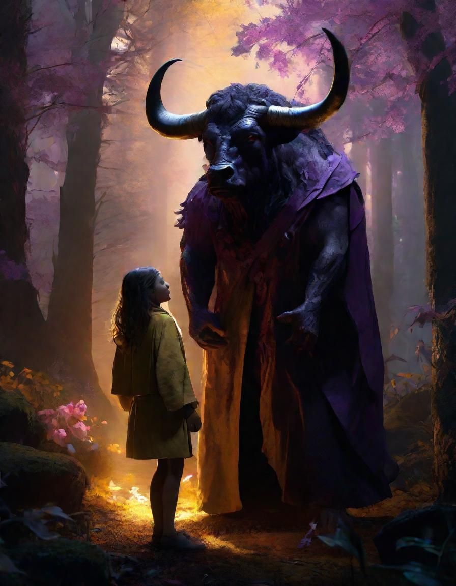 Hyper-Realistic Minotaur Concept Art: Dark Fantasy World