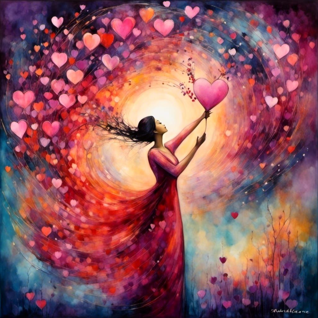 Romantic Whispers in Ethereal Ink