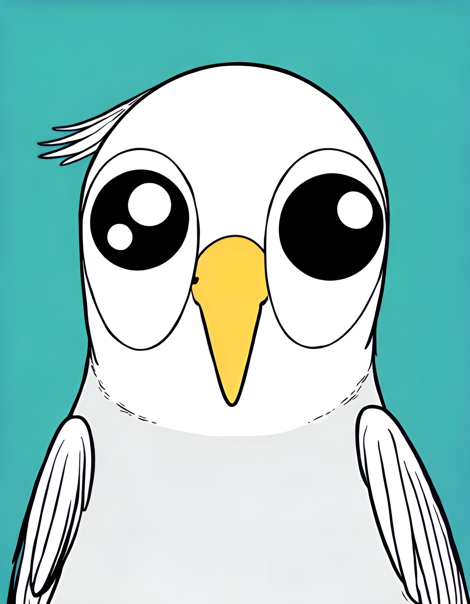 Stunning Portrait of a Fatigued Gemini Bird