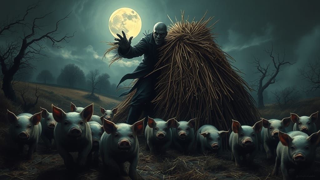 Gothic Horror: Dark Figure Tears Hayrick