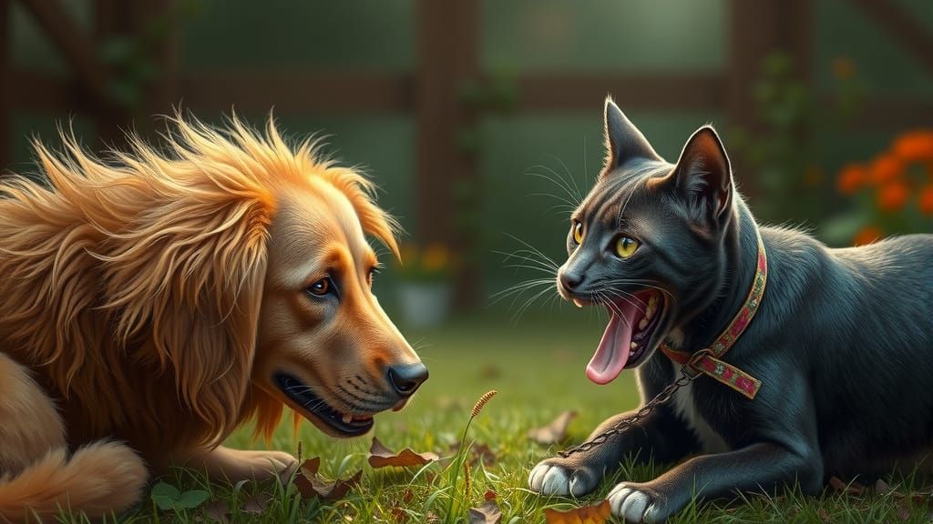 Dogs Every Day Enemy is the Cat