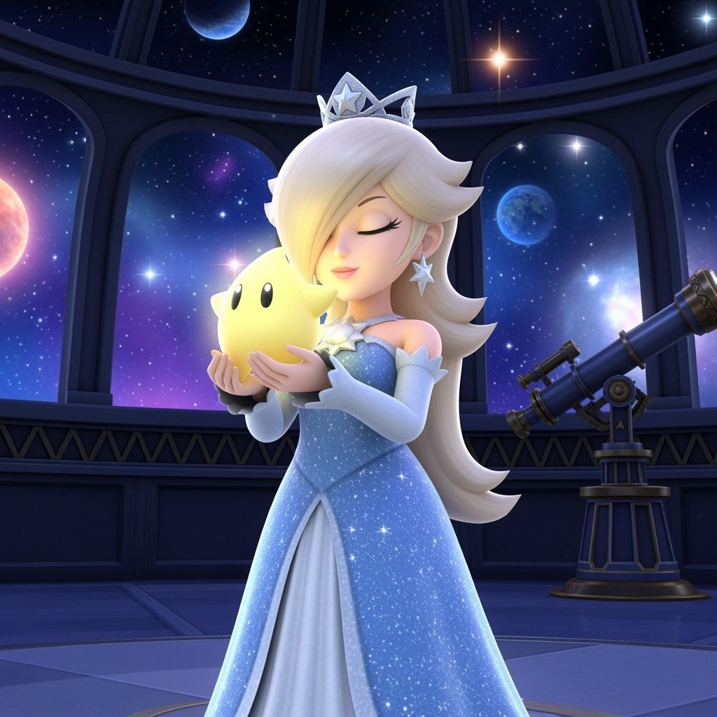 Rosalina and Luma in Starry Observatory