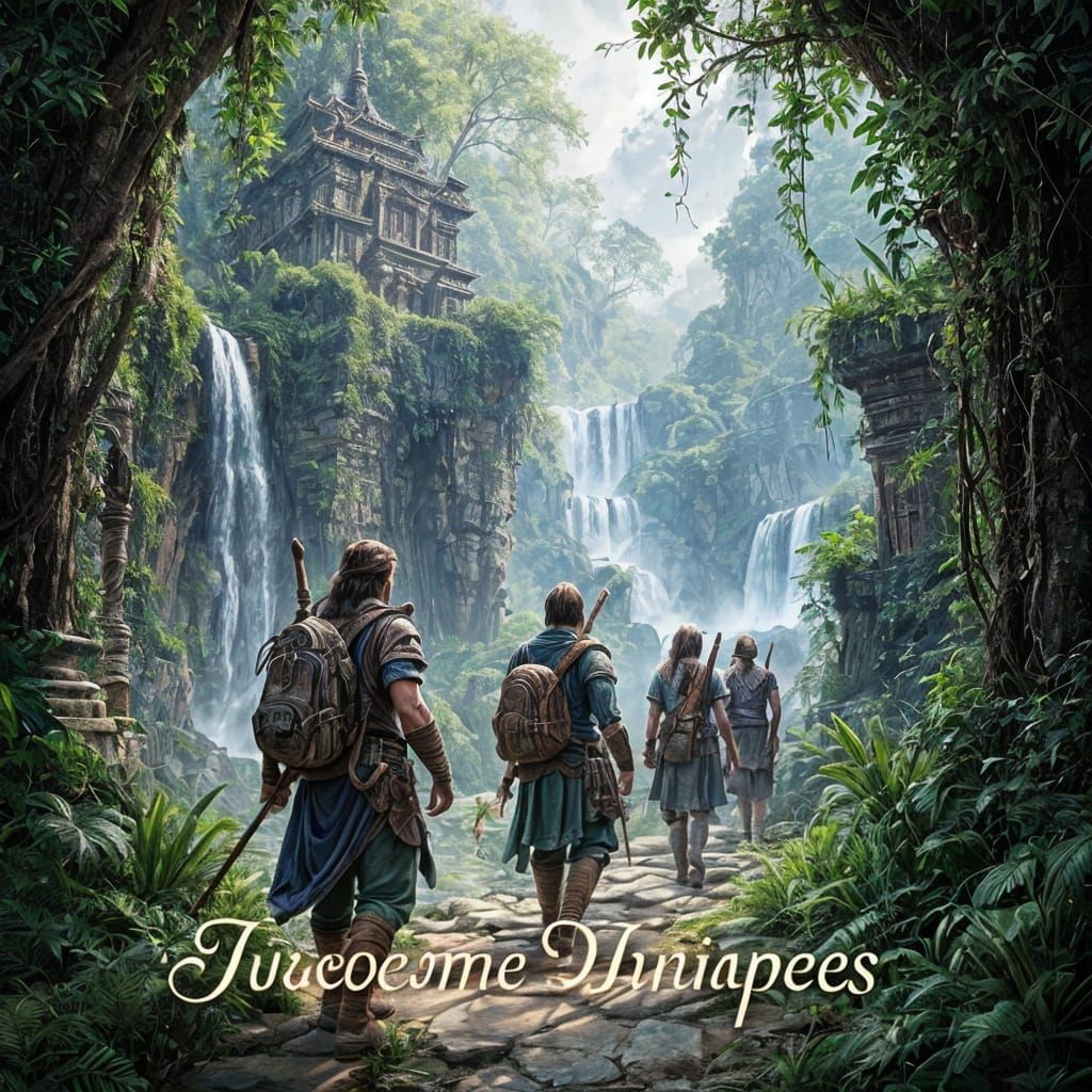 Adventurers Explore an Ancient Jungle Temple