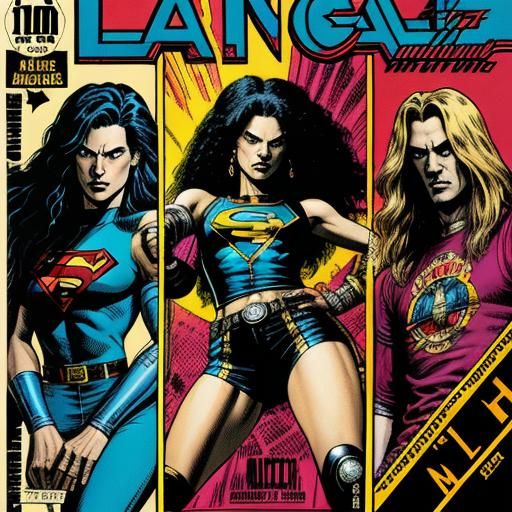 DC Comics Style Cover Art of Rockers Alice In Chains