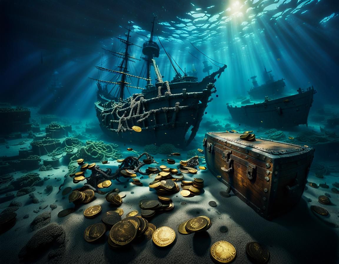 Spanish Armada Shipwrecks Sink in Deep Blue Ocean