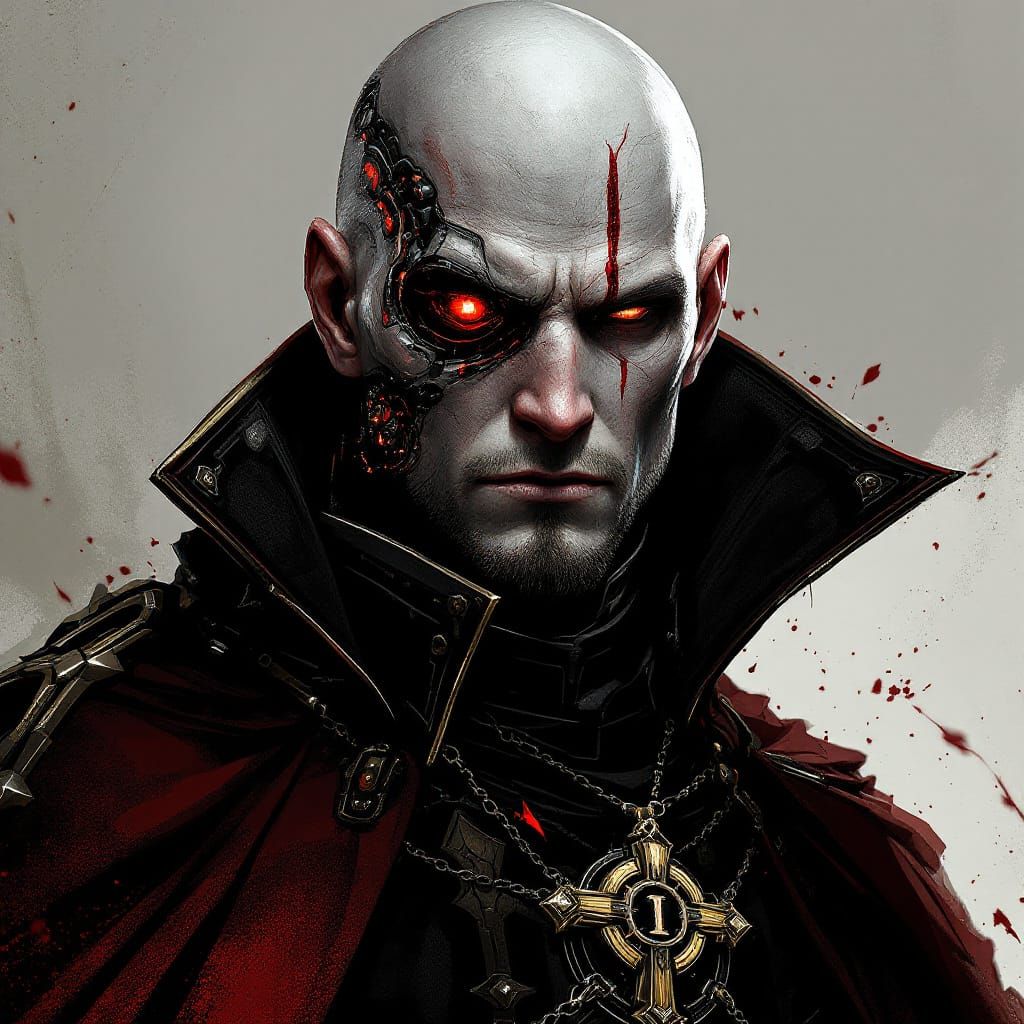 Warhammer 40k Inquisitor with Cybernetic Implants