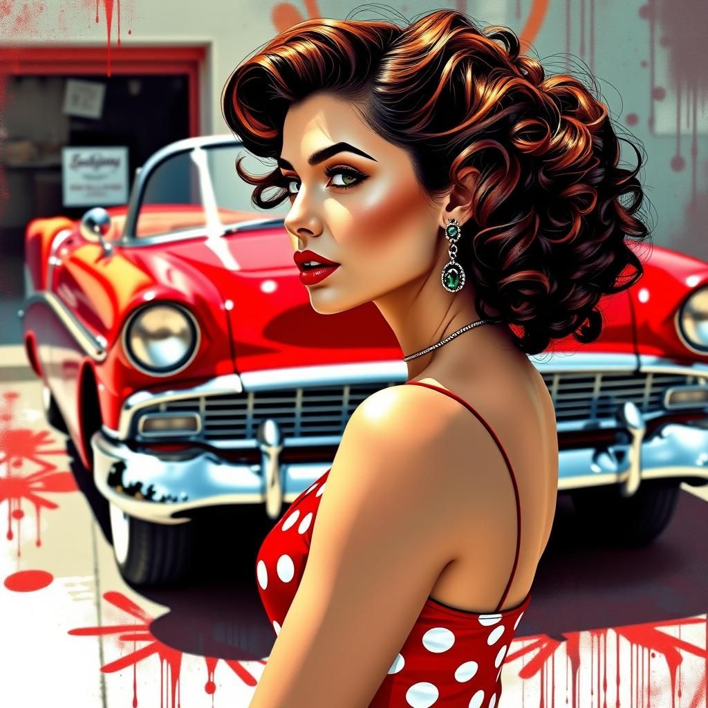 Sultry Siren in Retro Chic