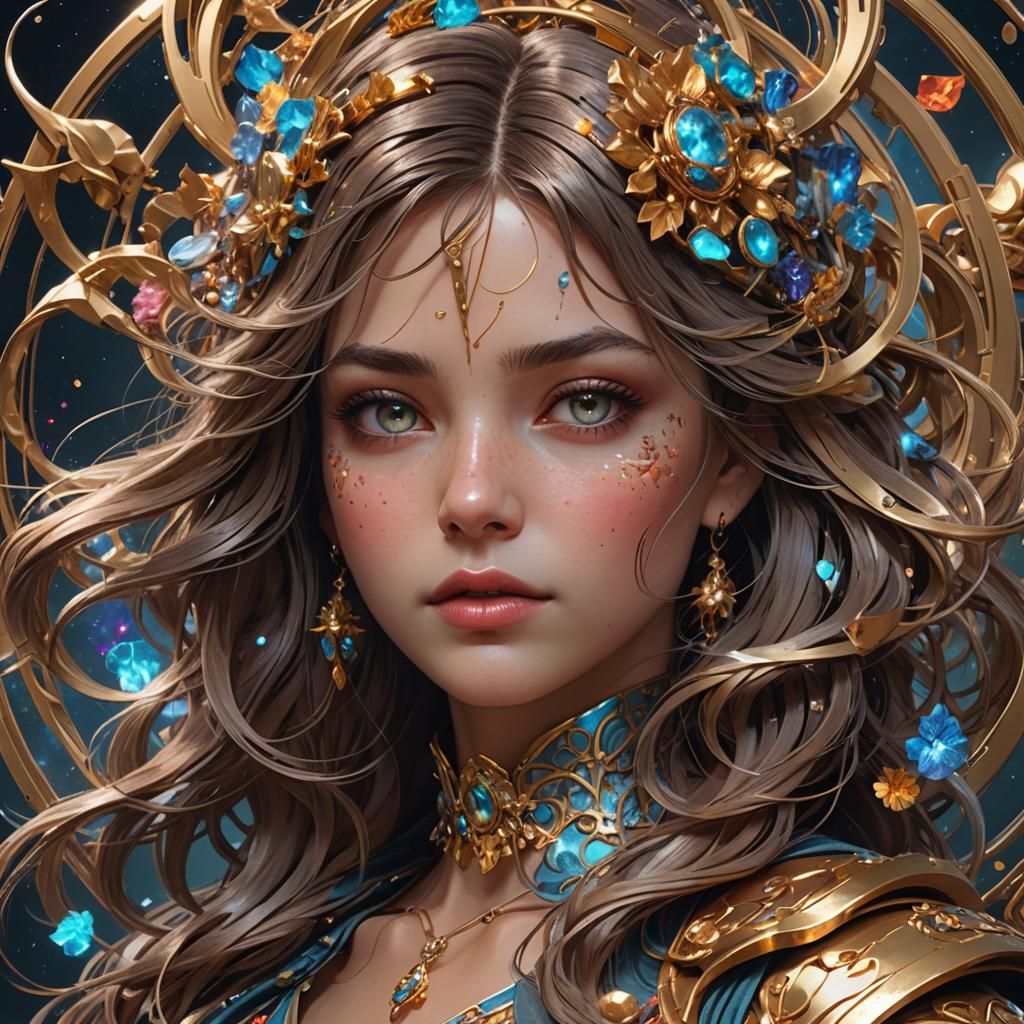 Ethereal Realism: Portrait of a Mysterious Figure