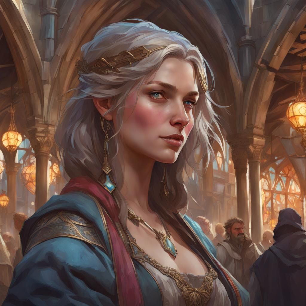 Medieval Fantasy Marketplace Maiden