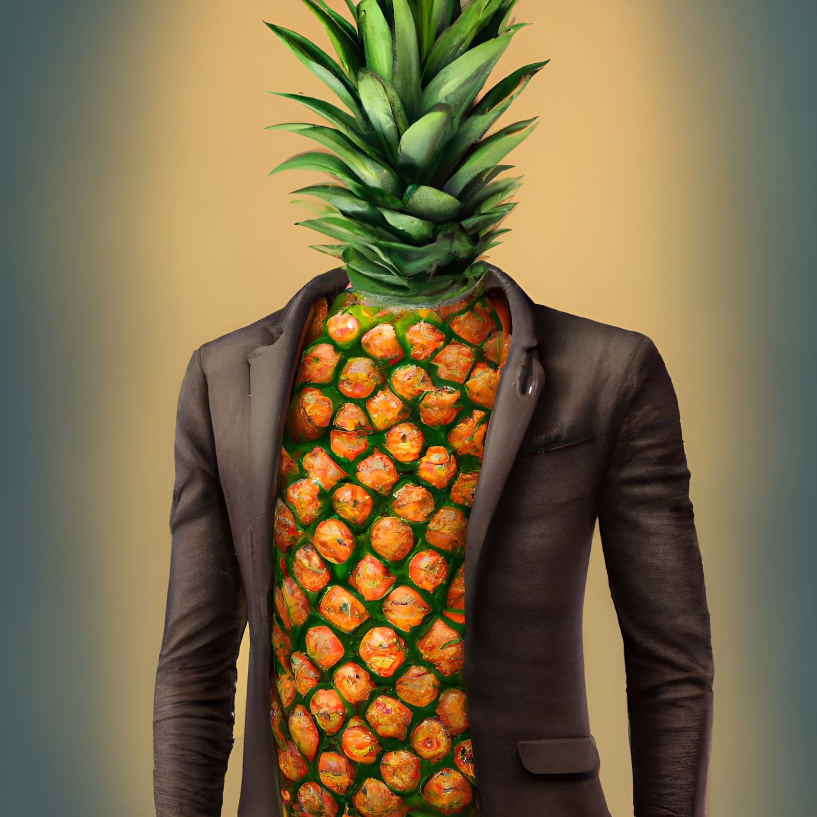 Shirt fit for a pineapple man