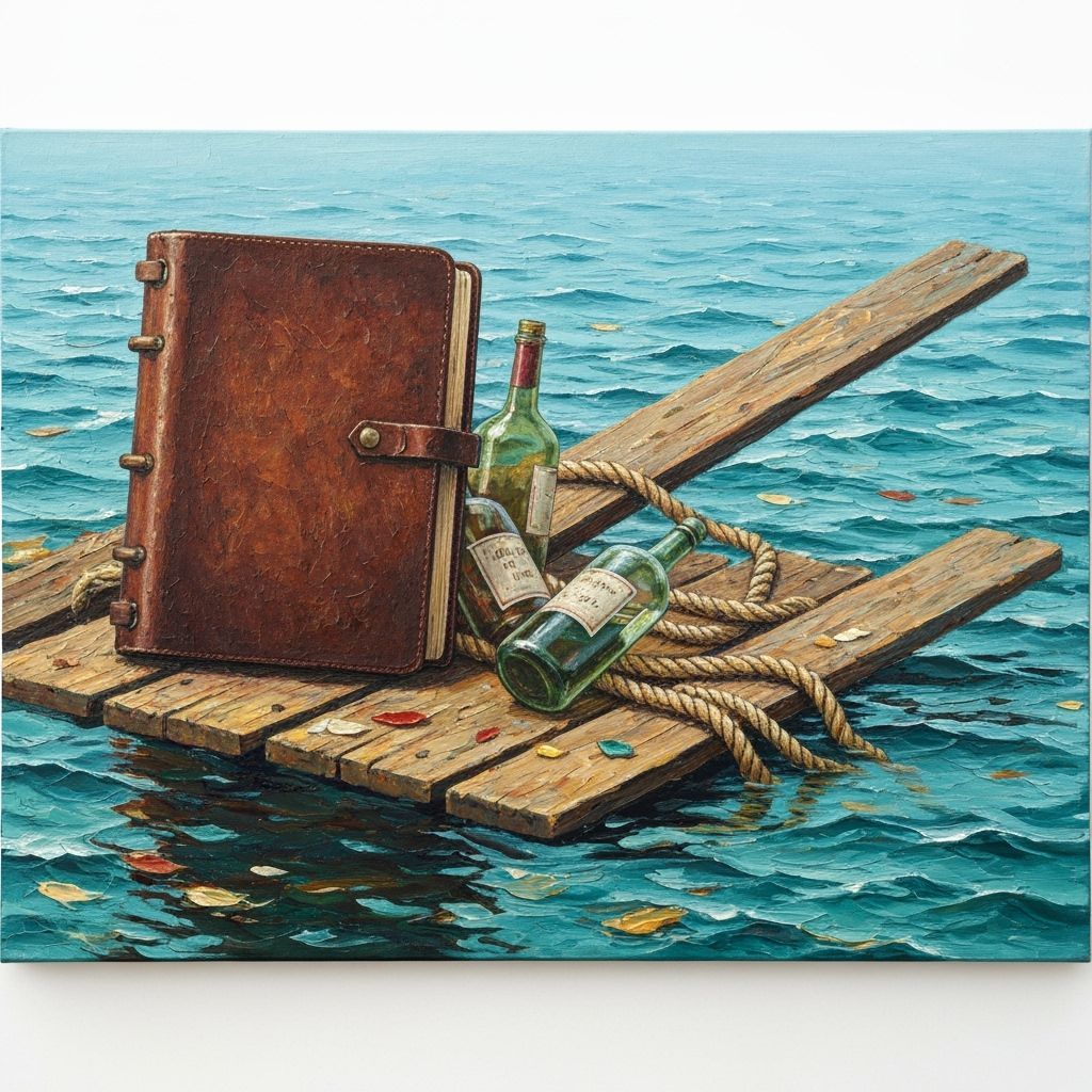 Shipwreck Journal in Expressionist Oil Painting
