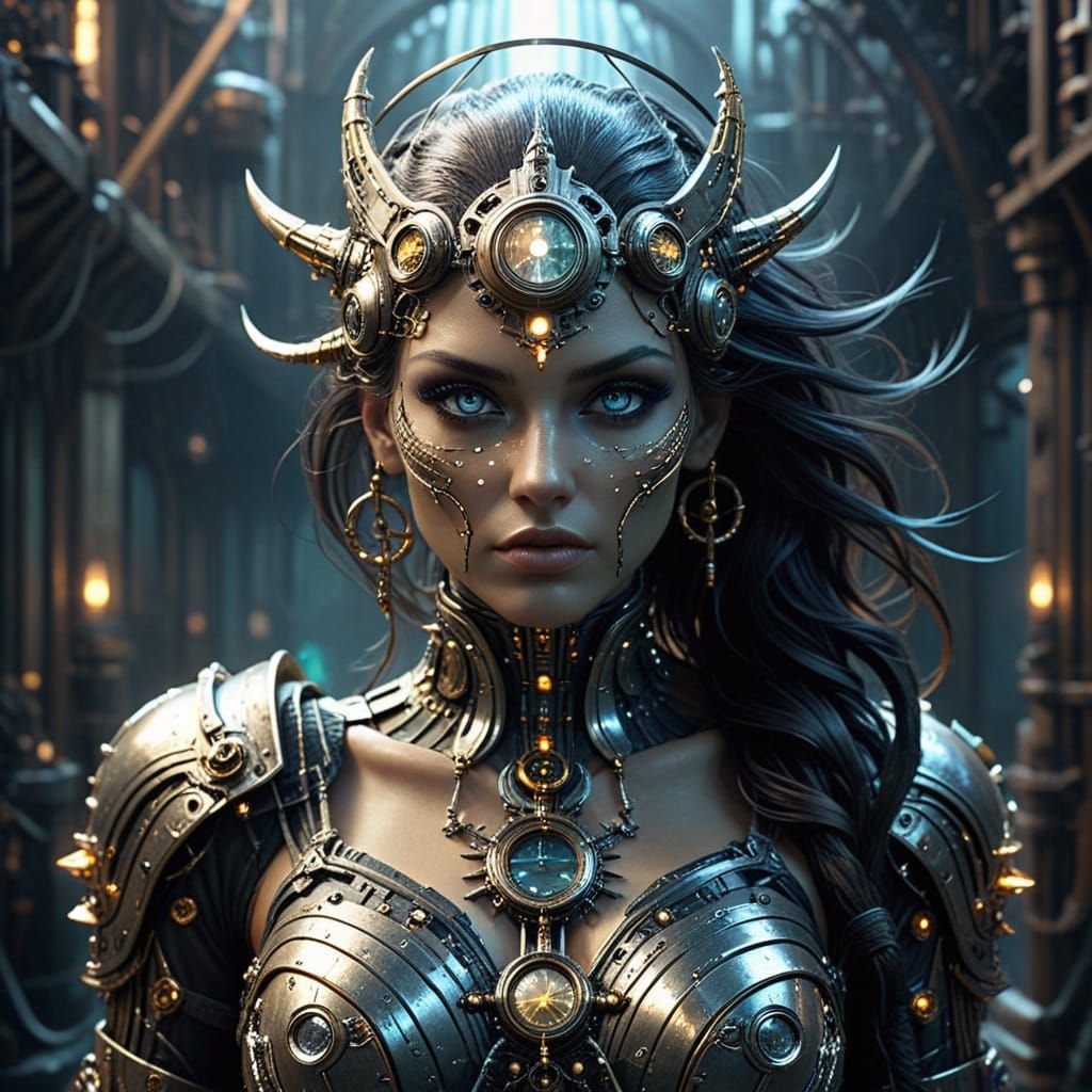 Cyberpunk Nautical Fantasies in Metallic Utopia