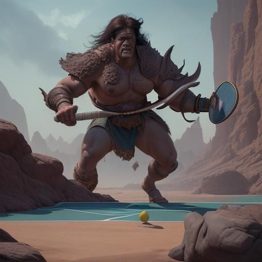 Conan the Barbarian Battles it Out on the Pickleball Court i...