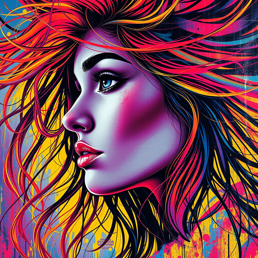 Radiant Profile in Vibrant Hues