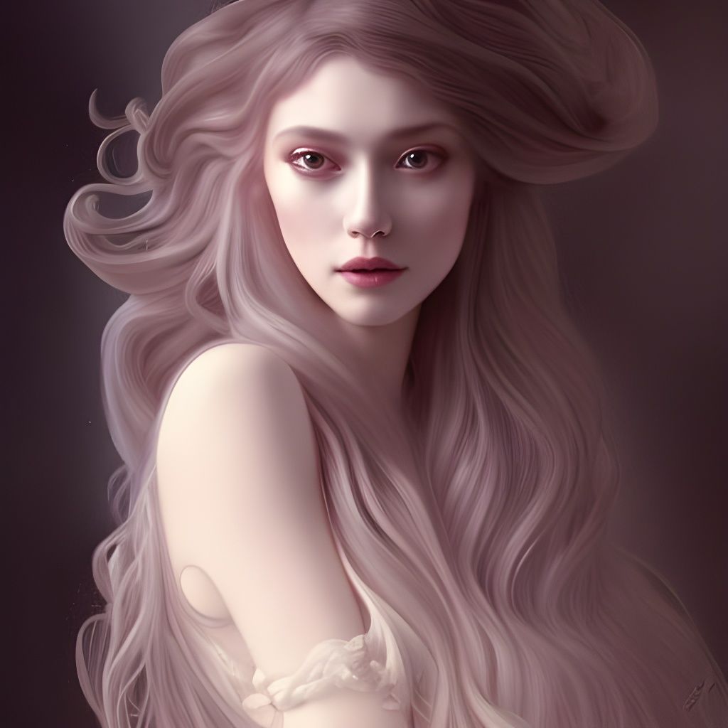 Dazzling Porcelain Goddess in Triadic Hues